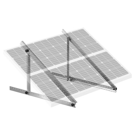 50-Inch Solar Panel Tilt Mount Brackets, 0–90, Aluminum