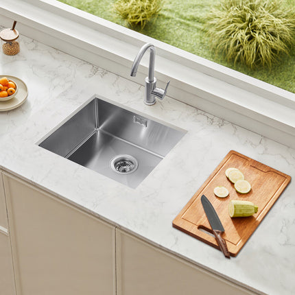 50cm Stainless Steel Kitchen Sink Workstation, Undermount Single Bowl