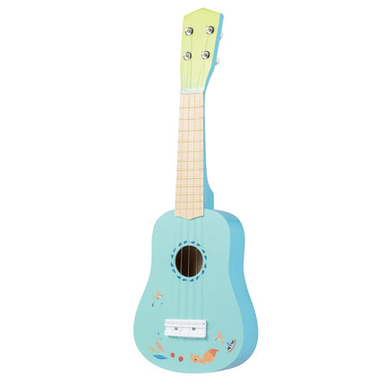 53 cm vaikiška ukulelė, 4 stygų, liepų korpusas, šviesiai mėlyna