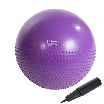55 cm violetinis gimnastikos kamuolys mankštai ir kūno rengybai