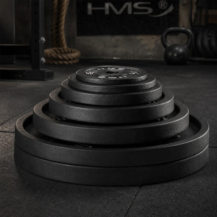 5 kg Cast Iron Weight Plate, 31 mm Hole, Black