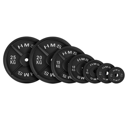 5 kg Cast Iron Weight Plate, 31 mm Hole, Black