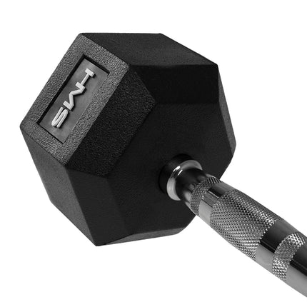 60 kg šešiakampis hantelis - patvarus, ergonomiškas dizainas