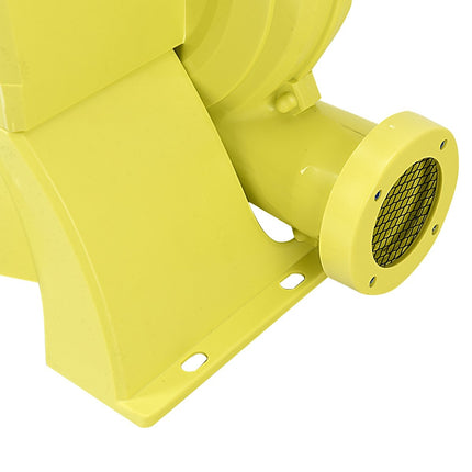 680 W pūstuvas turbo ventiliatorius radialinis ventiliatorius ištraukimo ventiliatorius radialinis pūstuvas oro pūstuvas geltonas