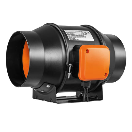 6-Inch Inline Duct Fan 402 CFM, Temp Humidity Controller