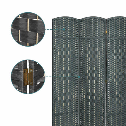 6 panelių kambario pertvara sulankstoma širma