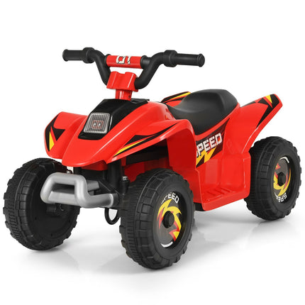 6V elektrinis vaikiškas keturratis mini elektrinis keturratis vaikiškas automobilis 73 x 40 x 44,5 cm raudonas