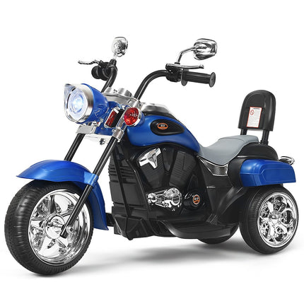 6 V elektrinis motociklas su reguliuojamais priekiniais žibintais, 91 x 48 x 64 cm, mėlynas + juodas