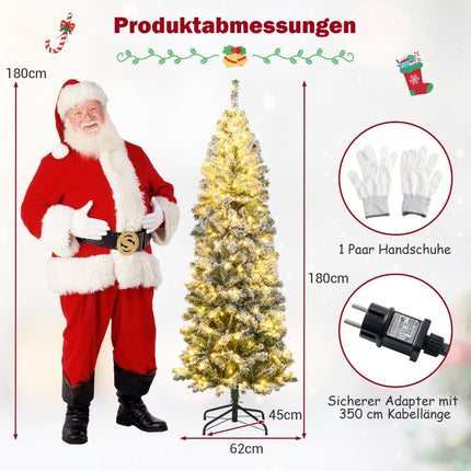 1,8 m dirbtinė Kalėdų eglutė su 260 LED lemputėmis