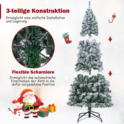 1,8 m dirbtinė Kalėdų eglutė su 260 LED lemputėmis