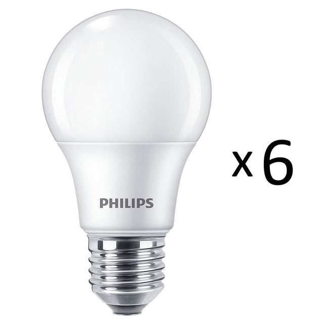 6-pack LED E27 Normal Frost 60W 806lm