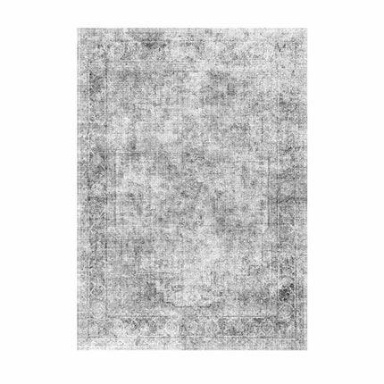 6x9 Washable Boho Area Rug, Non-Slip, Gray