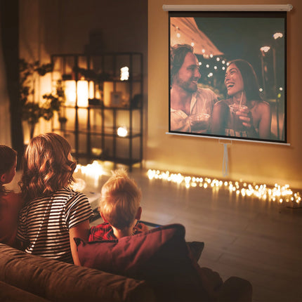 85 colių 4K HD projektoriaus ekranas, 1:1 santykis, 160° vaizdas