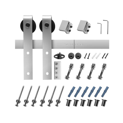 8FT Sliding Barn Door Hardware Kit, 330 lb Capacity