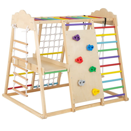 8 viename Montessori laipiojimo rinkinys su čiuožykla ir sūpynėmis