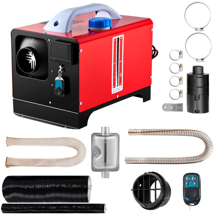 8kW Diesel Air Heater 12V, LCD Panel, Remote Control