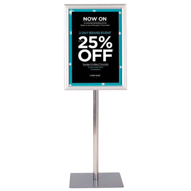 A3 formato laisvai pastatomas plakatų stovas - besisukantis, 78,5-123 cm