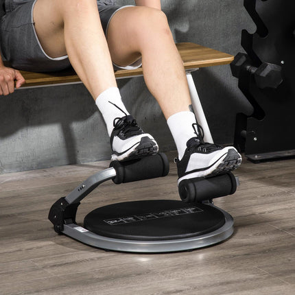 Pilvo preso treniruoklis, sulankstomas daugiafunkcis treniruoklis su pagalvėle, reguliuojamo aukščio pilvo preso treniruoklis namams, maks. 120 kg, plienas, 55 x 42 x 11-32 cm