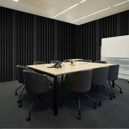 Acoustic Foam Panels, 4 Pack, Self-Adhesive Wedge, Black