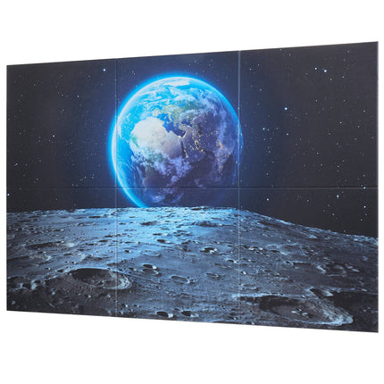 Acoustic Wall Panels, 6-Pack Self-Adhesive Polyester
