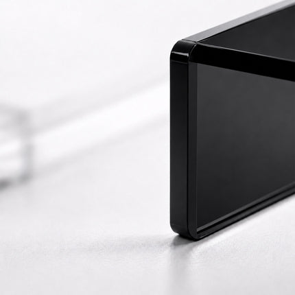 Acrylic Monitor Riser – Black, 35x20x10 cm, Ergonomic Stand