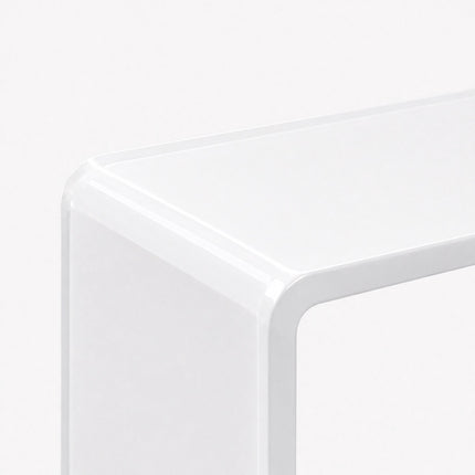 Akrilinis monitoriaus pakyla, balta, 50x20x10 cm