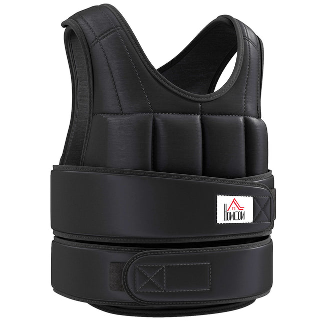Reguliuojama 20 kg svorio liemenė, nuimami svarmenys, juoda