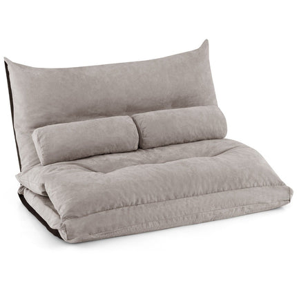 Reguliuojama 3 viename sofa-lova su pagalvėlėmis, pilka