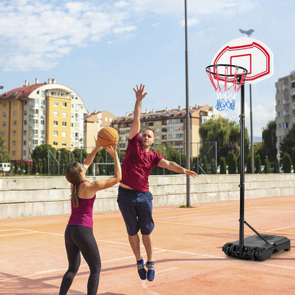 Reguliuojamas krepšinio lankas, nešiojamas užpildomas pagrindas, 2 tinklai