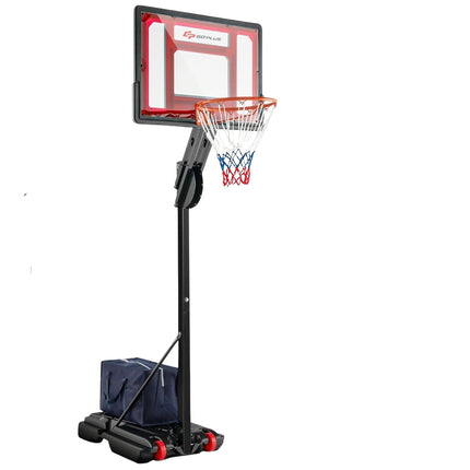 Reguliuojamas krepšinio lankas su stovu ir ratukais, 105-260 cm