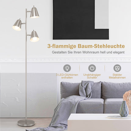 Reguliuojamas toršeras su 3 LED lemputėmis, 360 gaubtų