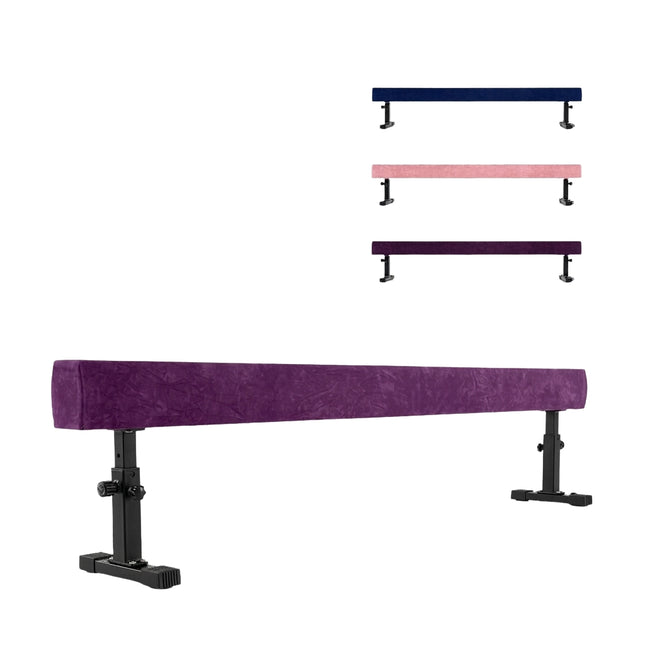 Reguliuojama gimnastikos sija, 226 cm, 3 aukščiai, violetinė