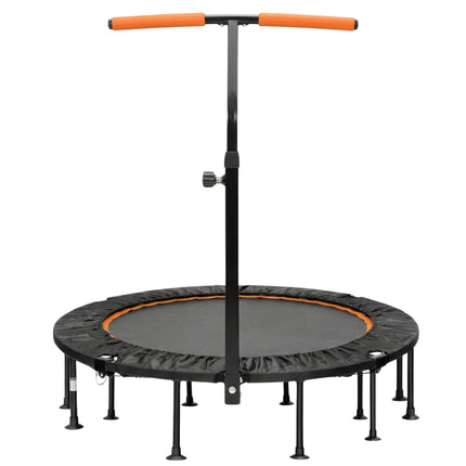 Mini batutas su reguliuojama rankena, sulankstomas, 117 cm, oranžinis