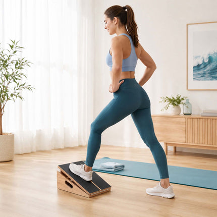 Adjustable Incline Board for Calf Stretching, 5 Angles, 150 kg Max Load