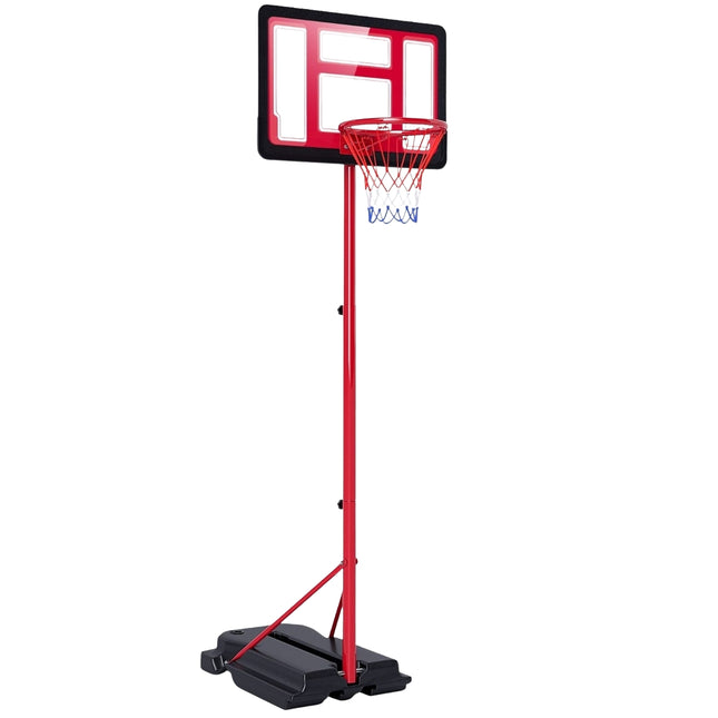 Reguliuojamas vaikiškas krepšinio lankas 95-155 cm su užpildomu pagrindu