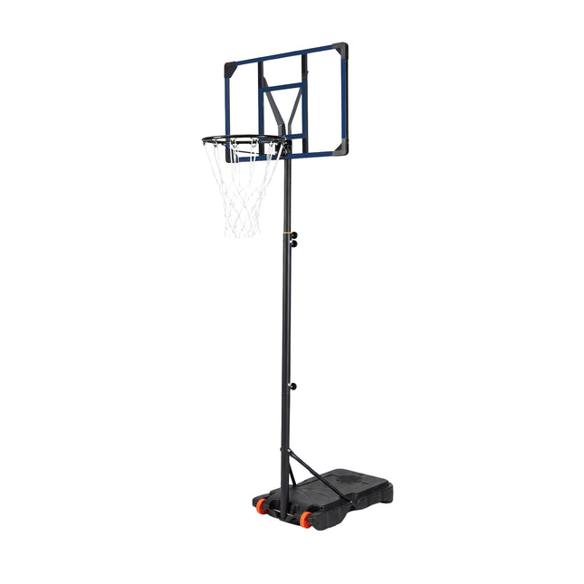 Reguliuojamas lauko krepšinio lankas su ratukais, 82 cm lenta