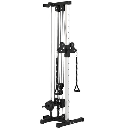 Reguliuojama jėgainė su dvigubu skriemuliu, 25-165 cm, juoda