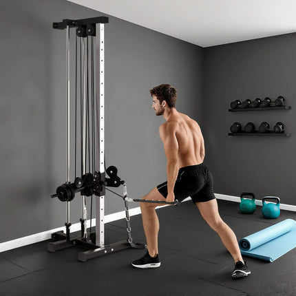 Reguliuojama jėgainė su dvigubu skriemuliu, 25-165 cm, juoda