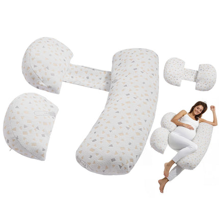 Adjustable Pregnancy Pillow, H-Shape, Washable Cover