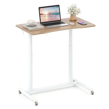 Reguliuojamo aukščio reguliuojamo aukščio stalas, C formos, 70-106 cm, mobilus