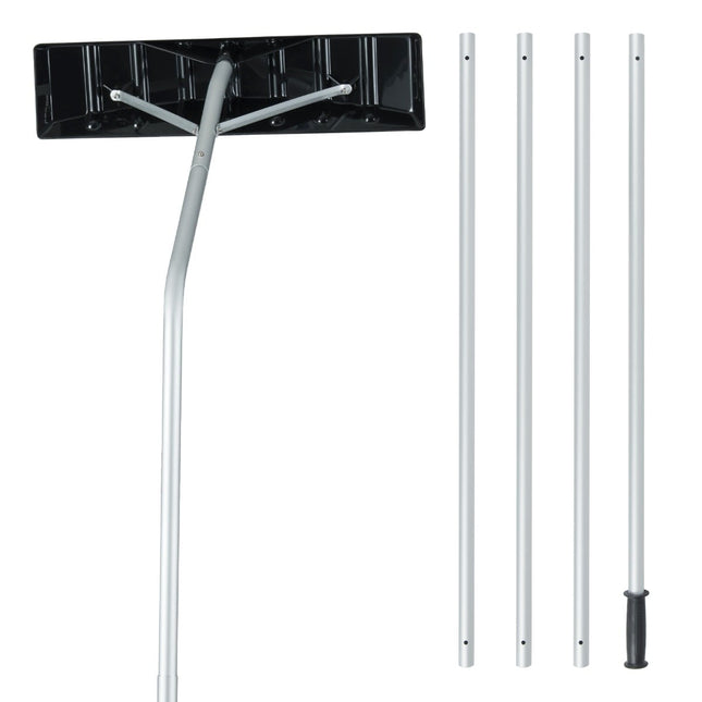 Reguliuojamas sniego grėblys su 62,5 cm ABS peiliu
