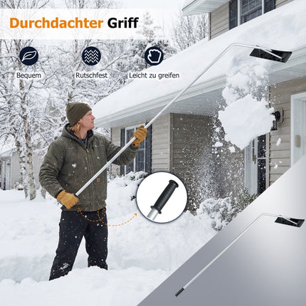 Reguliuojamas sniego grėblys su 62,5 cm ABS peiliu