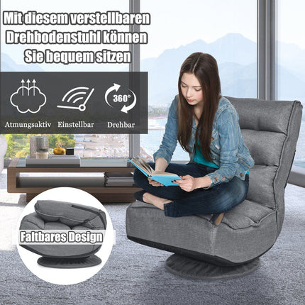 Reguliuojama pasukama grindų kėdė su 5 atlošo padėtimis