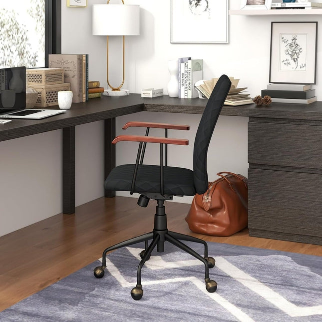 Reguliuojama aksominė biuro kėdė, ergonomiška, 150 kg keliamoji galia