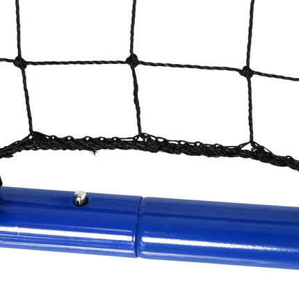 Adjustable double-sided football rebounder net, steel, 100x95x90 cm