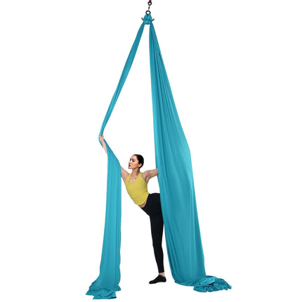 Aerial Yoga Hammock Kit, 11 Yards, 100Gsm Nylon, Blue
