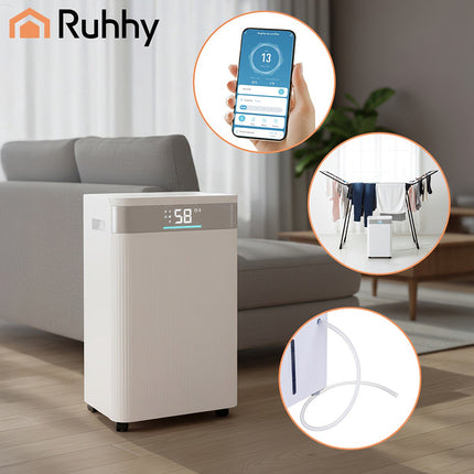 Oro sausintuvas 20 l/dieną, WiFi, 4,3 l bakas, laikmatis