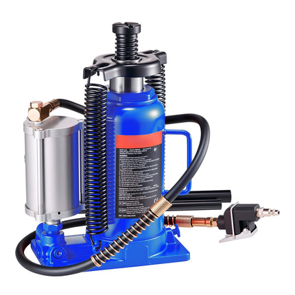 Air Hydraulic Bottle Jack, 20 Ton, Pneumatic Manual, 260–495 mm
