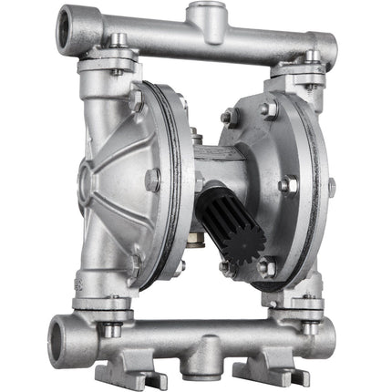 Air-Operated Double Diaphragm Pump, SS, PTFE, 3 GPM
