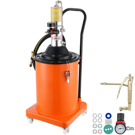 Air Operated Grease Pump, 5 Gallon, 13 Ft Hose; Grease Gun